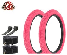 ALTA 20x2.40” Pink Street Park BMX Tires – Semi-Slick Grip Freestyle Bikes 6pc.