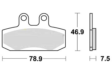 Plaquettes de frein avant haute friction pour Aprilia Sportcity 125 millésimes 2004 à 2012