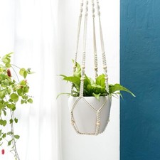 43 Inch Macrame Plant Hanger Large for up to 12 Inch Pot Extra Long Hanging