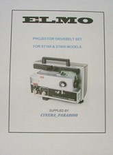 ELMO CINE PROJECTOR  DRIVEBELT SET for ELMO ST-180 ST160 ST600 NEW 2-BELT SET
