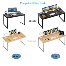 Computer Desk 47/55 Inch Modern Office Desk PC Laptop Table  Study Writing Desk