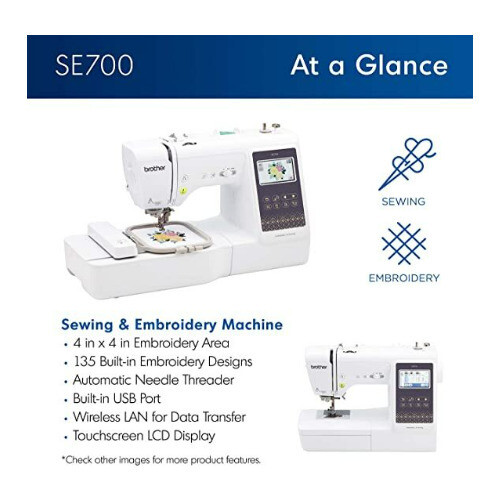 Brother SE700 Elite Computerized LCD Touchscreen Sewing and Embroidery Machine - Picture 3 of 9