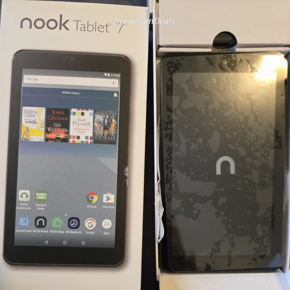 Tablet Nook 7" Barnes&Noble WiFi Tablet En Embalaje Original Para PIEZAS O REPARACIÓN Foto 4 de 4