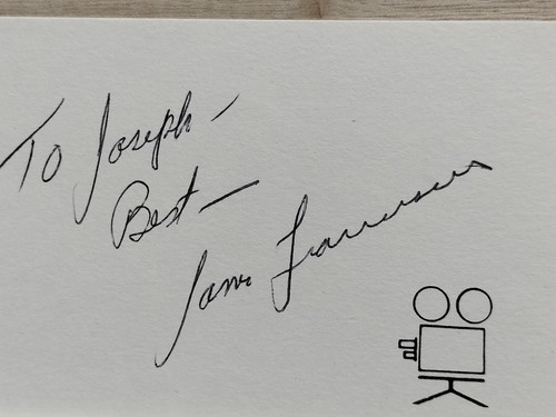 James Franciscus Signed Index Card - Picture 2 of 7