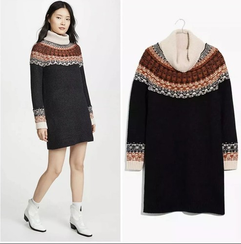 Madewell Fair Isle Turtleneck Sweater 