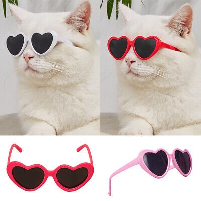 Small Pets Heart-shaped Sunglasses For Pet dog cats Funny Glasses Photo  Props