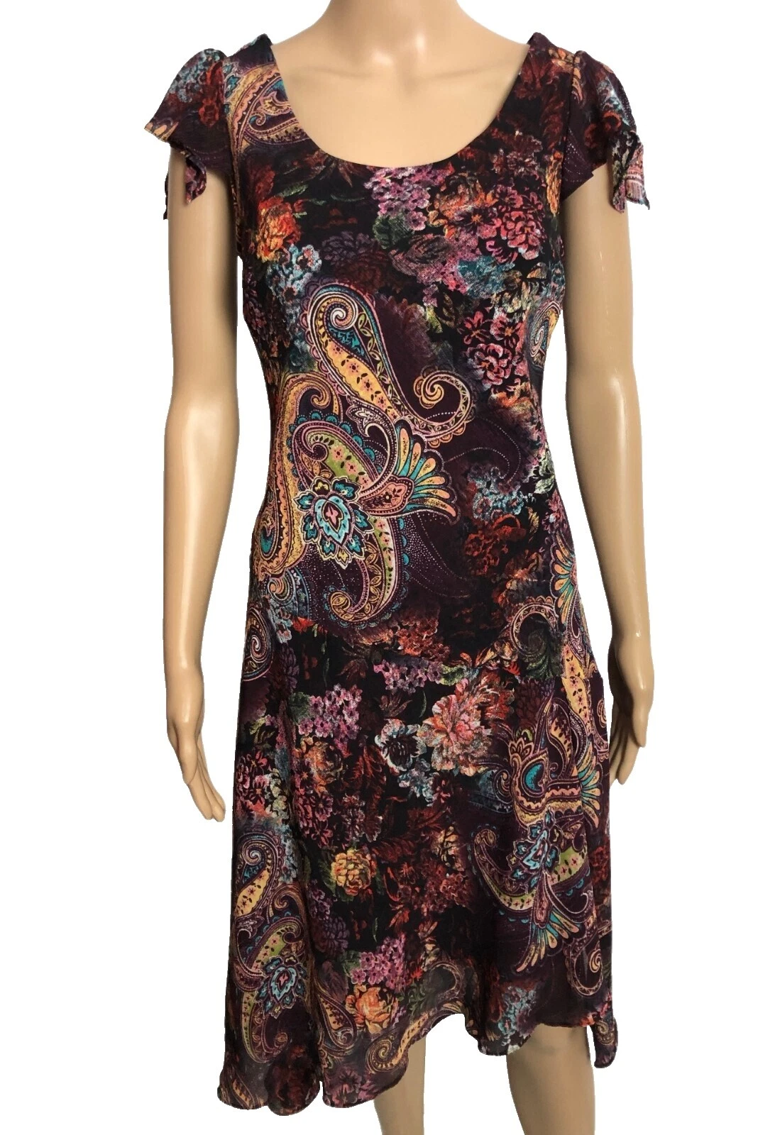 Vaina de Fiesta/Cóctel Seda Paisley vestidos para mujeres