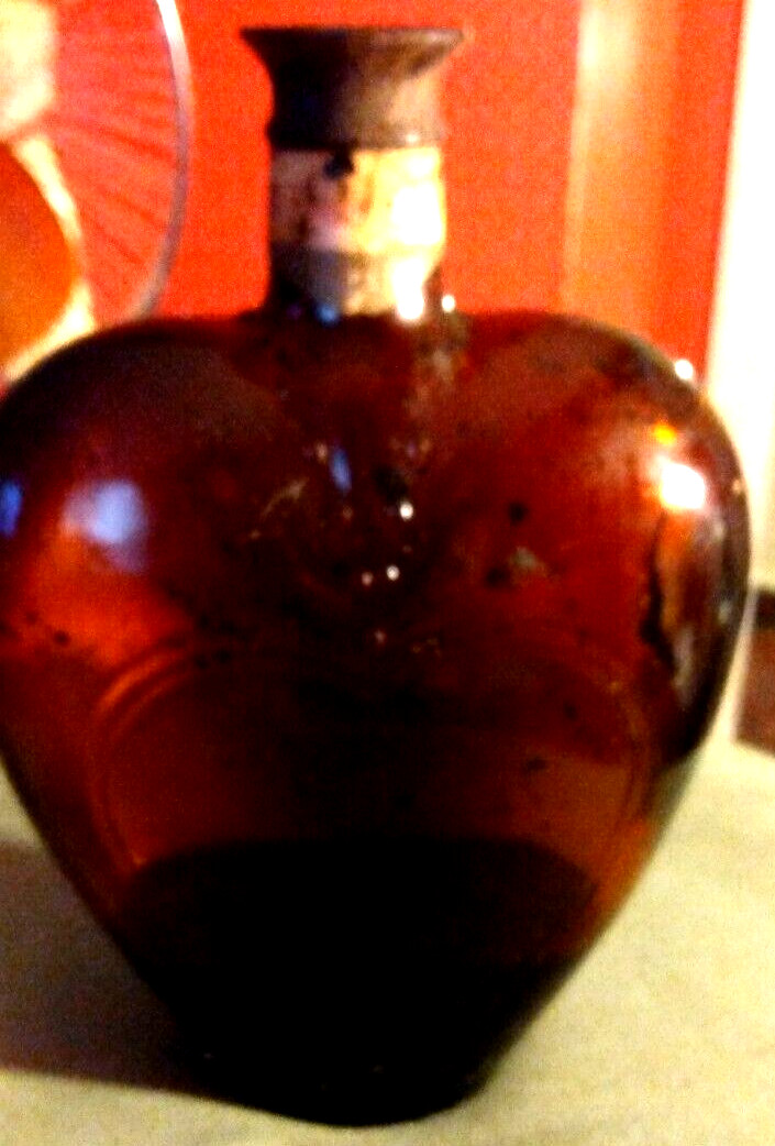 Vintage Paul Masson Rarity Rare Cream Sherry Heart Shape  Bottle Decanter Bar