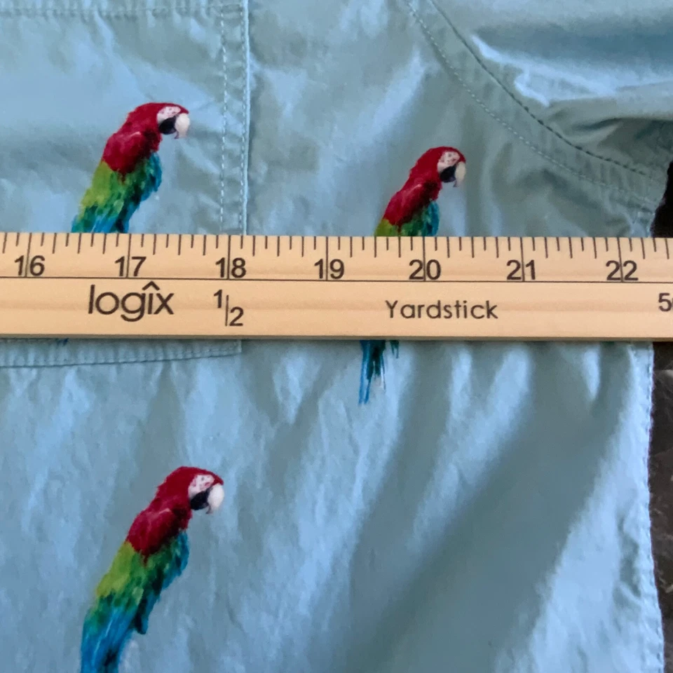 Camisa informal con botones PacSun para hombre S/S con bolsillo frontal talla grande multicolor Foto 4 de 4