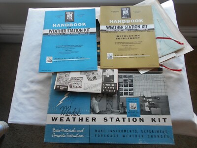 1957 MODEL WEATHER STATION KIT MODELS OF INDUSTRY,CALIFORNIA RESEARCH CORP