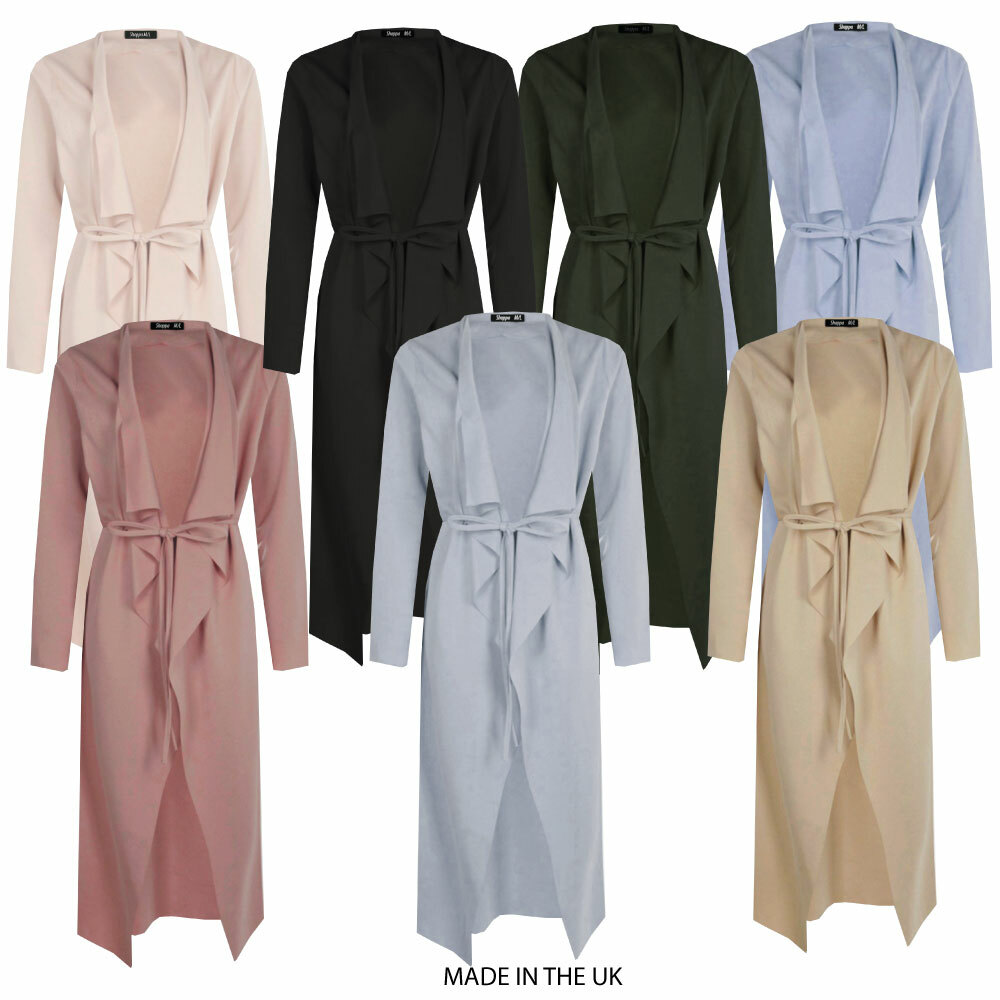 ALTRA Cappotto giacca spolverino donna donna maxi midi manica lunga cintura cascata 8 22