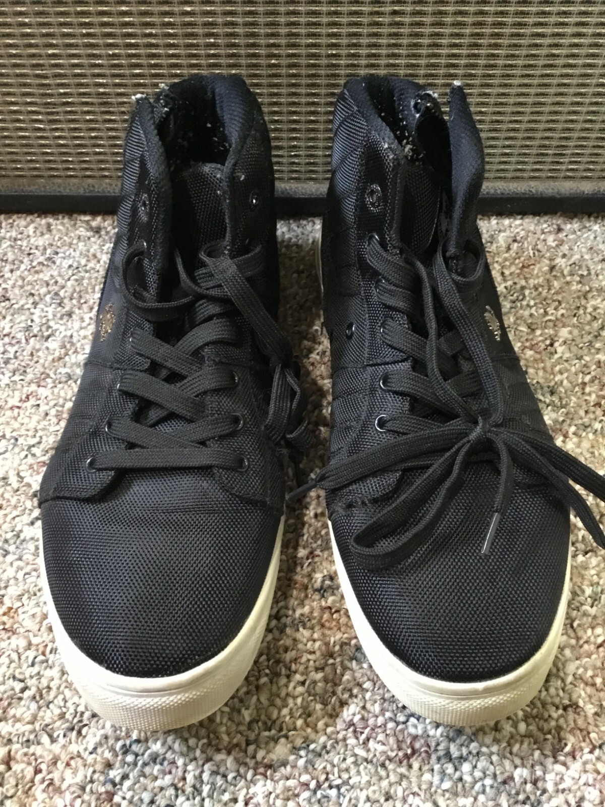 Vlado Footwear Midas 12 US black nylon HiTop tennis Shoe 46 EU sneaker