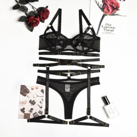 Sexy Women's Lingerie Lace Bra Thong Set Babydoll Sleepwear Underwear Nightwear