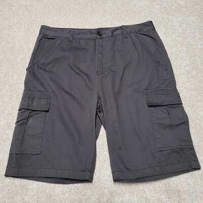Blu Rock Cargo Shorts Mens 38 Black Original Premium Clothing Hiking Outdoor