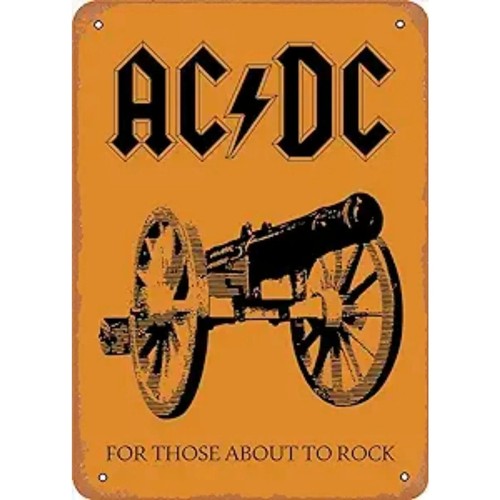 AC DC Vintage Heavy Metal Music Cool Classic Rock Band Metal Tin Sign bar retro - Picture 47 of 47