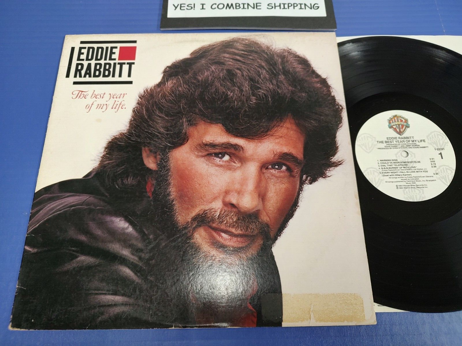 Eddie Rabbitt - The Best Year Of My Life - 1984 Country LP EX VINYL