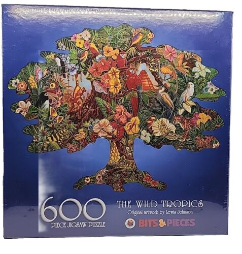 New Bits & Pieces 600 pc Jigsaw Puzzle "The Wild Tropics" by Lewis Johnson - Picture 1 of 9