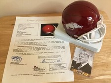 (SSG) President BILL CLINTON Signed Football Mini Helmet - Full JSA Letter COA