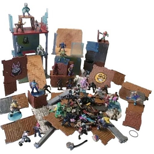 Massive Fortnite Bundle Battle Turbo Builder Lots of Weapons 32 Mini Figures