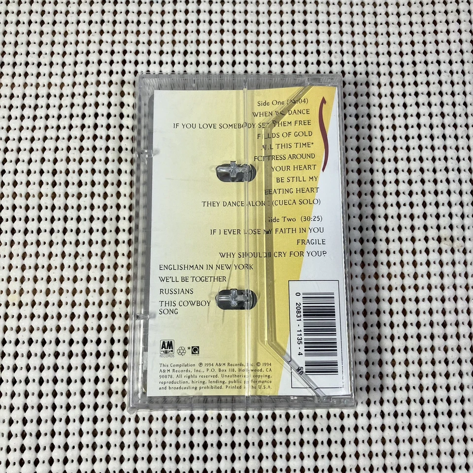 Fields Of Gold: The Best Of Sting 1984 - 1994 Cassette CS 0269 Sealed CRC Club - Image 2 of 4