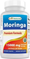 Best Naturals Moringa 15000 mg Equivalent per Serving - 180 Capsules