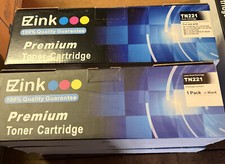6  Black - E-Z Ink Brother TN221 TN225 New In Box.