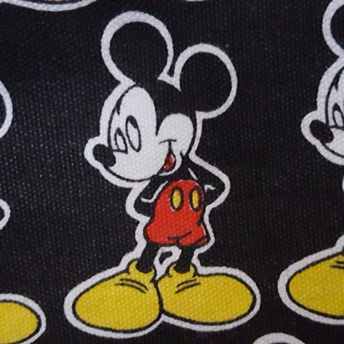 Vtg 1990s Disney Mickey Unlimited Mickey Mouse 17" Black Zip-Up Tote Bag / Purse - Picture 2 of 11