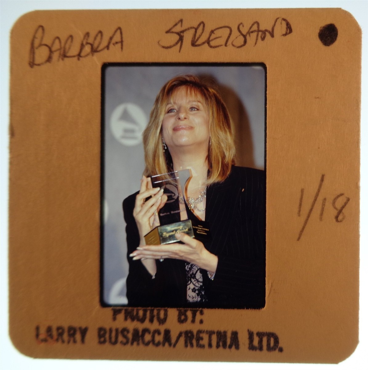 CGE1-553 BARBRA STREISAND GRAMMY AWARD WINNER ORIGINAL 35MM COLOR