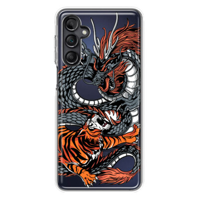 Mundaze Case for Samsung Galaxy A35 5G Cover Dragon and Tiger
