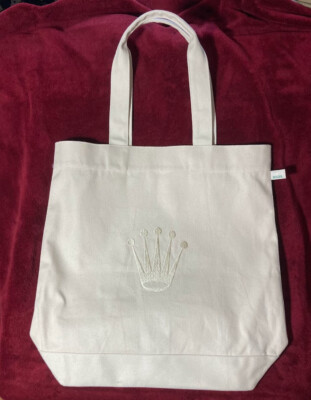 Rolex 100% Cotton Canvas Travel Shopping Bag Tote Pebble Beach Concours  NEW
