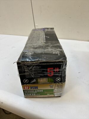 Grip Rite L114STT5 1-1/4-inch by 8 Tan T-20 Star Drive 4 Boxes (827pcs Each 5lb)
