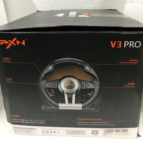 PXN V3 Pro Steering Wheel and Pedal Set for Xbox, Playstation and PC - Picture 2 of 3