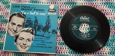 Les Paul and Mary Ford 45 EP I'm a Fool to Care Capitol EAP 1-554 vg with PS
