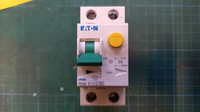 Eaton PKNM-6/1N/C/003-MW 2 POLE RCBO 2 module RCD/MCB