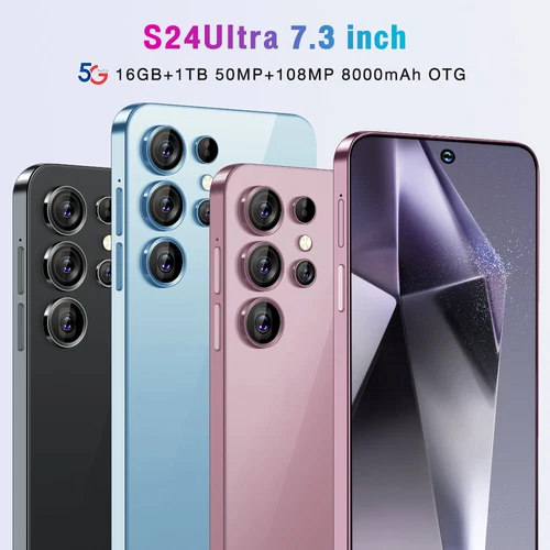 5G Unlocked 7.3" A24 Ultra Smartphone Android Dual SIM Mobile Cell Phone Cheap