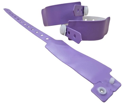 Wristbands Plain Vinyl Colours *Wide* Faced Events Security Stud Plastic - Picture 16 of 16
