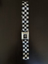 Vintage Offical Ford Mustang Belt Seatbelt Buckle-Down Checker USA Checkerboard