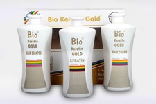 Bio Keratin Gold für Dauerhafte Glättung und Haar Pflege 100% Original 700ml Set