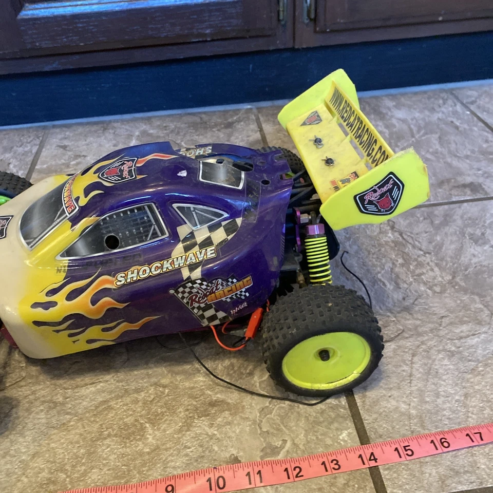 Nitro RC Remote Controlled Car, Buggy, Redcat Racing Shockwave 4wd, 1/10 - Image 3 of 4