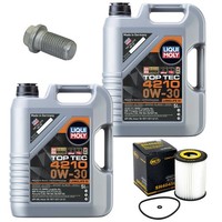 MotoröL Filter Set 4210 0W-30 10 Liter + Schraube FüR Chrysler Jeep Mercedes