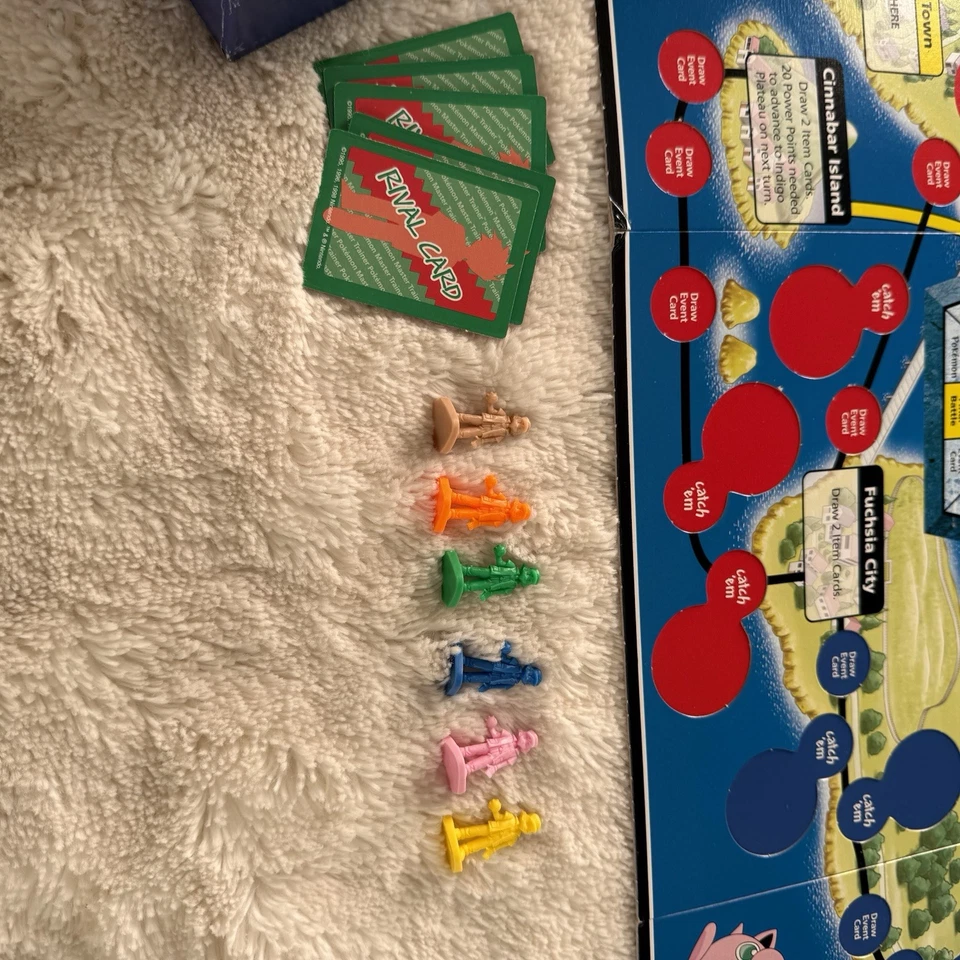 Настольная игра Pokémon Master Trainer 1999 винтаж 90-е Hasbro Milton Bradley - Изображение 4 из 4