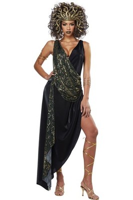 Sedusa Women Medusa Costume Dress Snake Headpiece Halloween 01431 Size M