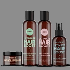 Moerie Hair Growth Set of 4 - Shampoo Conditioner Mask &Thickening Spray BNIB UK