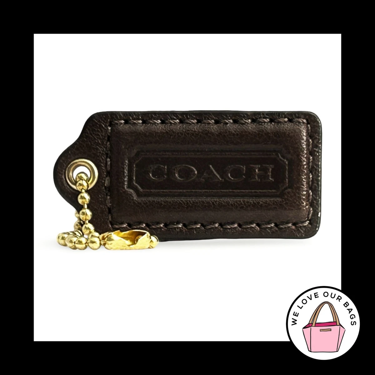 Coach Leather Letters, Numbers & Symbols Key Chains, Rings