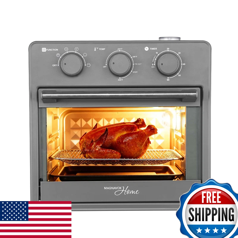 Magnavox Home 16.5 Qt Air Fryer Oven Steam Infusion Black Maf16000