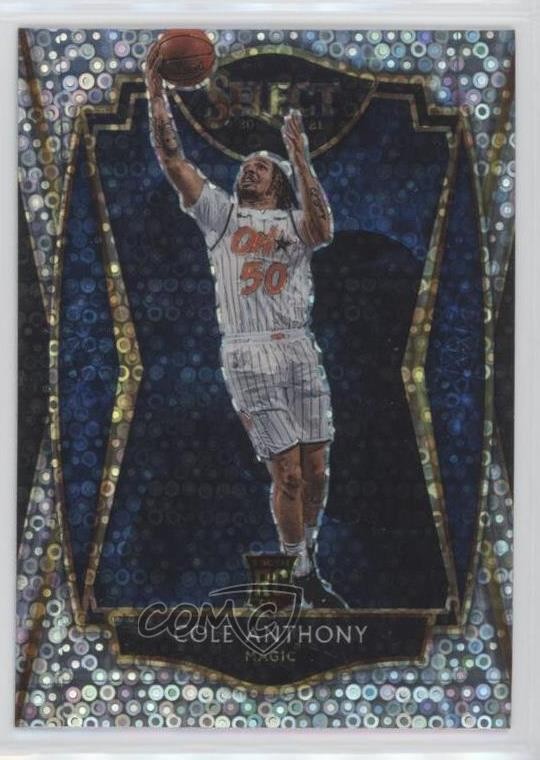 2020-21 Panini Select Premier Level Disco Prizm Cole Anthony #177 Rookie RC 0c6