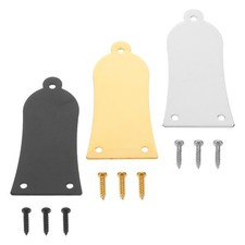 3pcs Truss Rod Cover With Screws, Metal Guitar Truss Rod Cover Accessory For