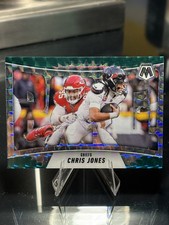 2025 Panini Mosaic - Bang! Chris Jones #8 Green Mosaic Prizm
