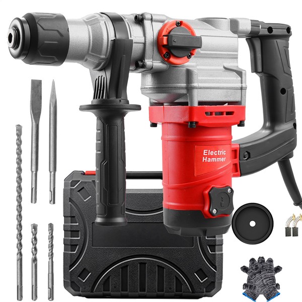3500W Schlagbohrmaschine Mit Koffer + ZubehöR Bohrmaschine Schlagbohrer Sds Plus-image