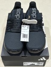 Adidas Mens Liter Racer Adapt 7.0 Running Sneakers Black/Grey Size 8.5 Brand New